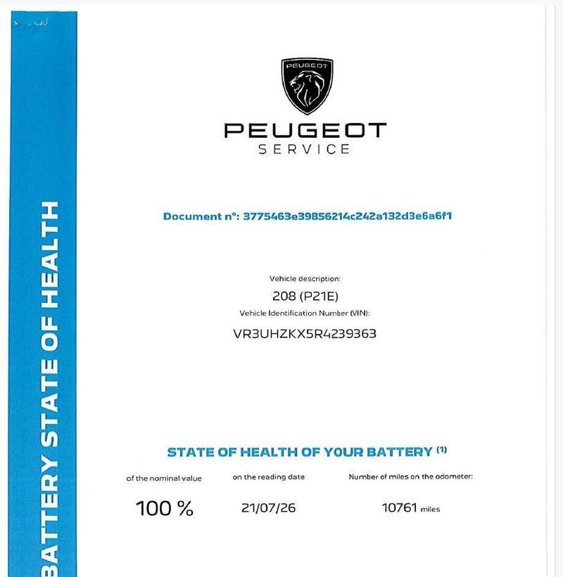 Used Peugeot E-208 AK24KYP 2