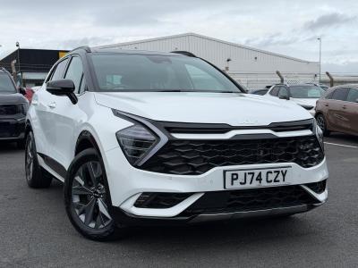 Used 2024 Kia Sportage 1.6 T-GDi HEV GT-LINE S Fusion White With Black Roof at Kia Motors UK