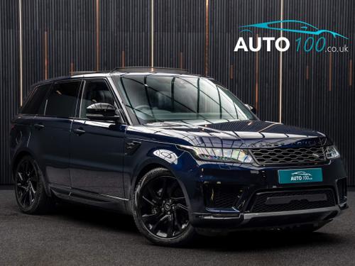 Used 2020 Land Rover Range Rover Sport 2.0 P400e 13.1kWh HSE Auto 4WD Euro 6 (s/s) 5dr Blue at Auto100