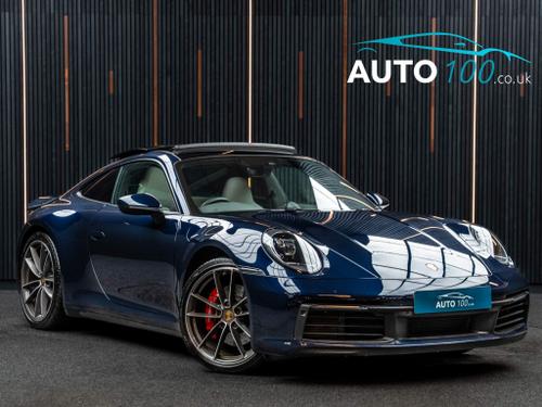 Used 2021 Porsche 911 3.0T 992 Carrera 4S PDK 4WD Euro 6 (s/s) 2dr Blue at Auto100