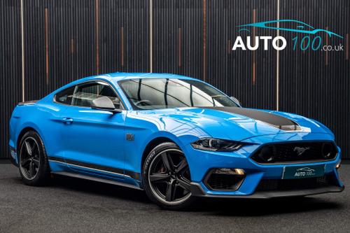 Used 2022 Ford Mustang 5.0 V8 Mach 1 Fastback Tremec Euro 6 2dr Blue at Auto100