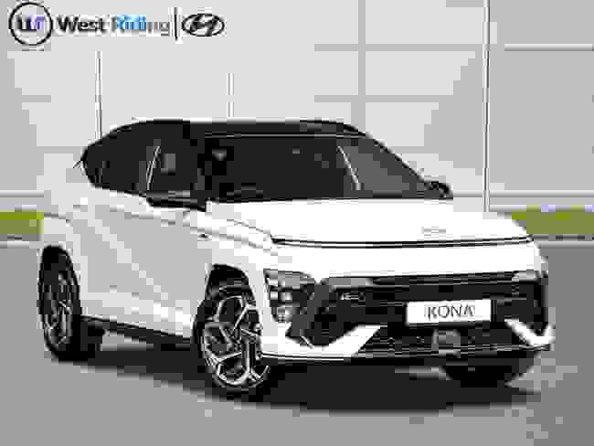 Used ~ Hyundai KONA 1.6 T-GDi N Line S DCT Euro 6 (s/s) 5dr Serenity White with Black Roof at West Riding