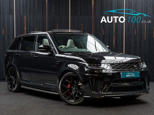 Used ~ Land Rover Range Rover Sport 5.0 P575 V8 SVR Auto 4WD Euro 6 (s/s) 5dr Black at Auto100