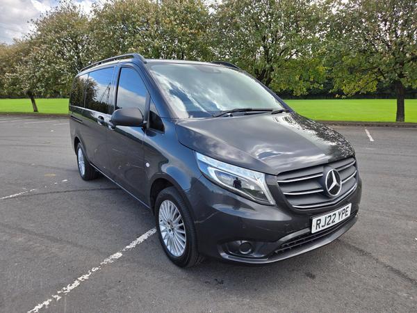 Used 2022 Mercedes-Benz Vito 2.0 119 CDI Premium Crew Van G-Tronic RWD L2 Euro 6 (s/s) 5dr (LWB) at RentaMerc