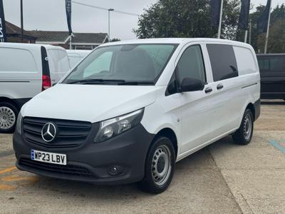 Used 2023 Mercedes-Benz Vito 2.0 114 CDI Progressive Crew Van Double Cab 5dr Diesel Manual RWD L2 Euro 6 (s/s) (LWB) (136 ps) at MBNI