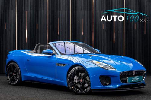 Used 2019 Jaguar F-Type 3.0 V6 R-Dynamic Auto Euro 6 (s/s) 2dr Blue at Auto100