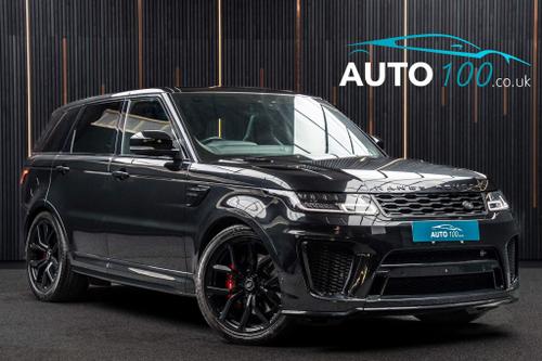 Used 2020 Land Rover Range Rover Sport 5.0 P575 V8 SVR Auto 4WD Euro 6 (s/s) 5dr Black at Auto100