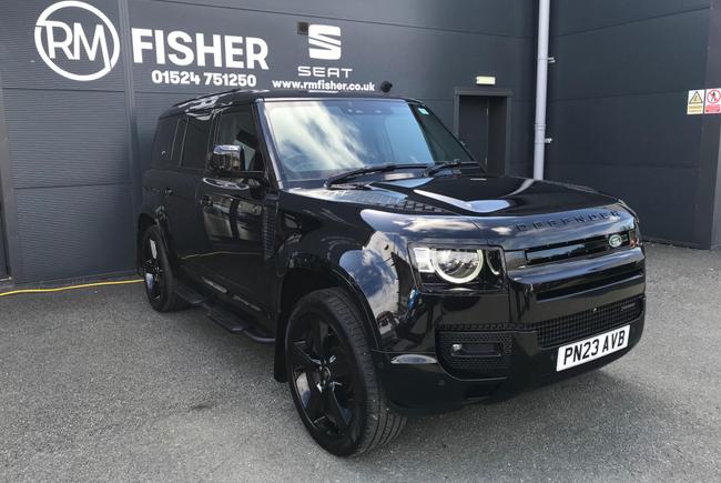 Used 2023 Land Rover Defender 110 3.0 D250 MHEV X-Dynamic HSE Auto 4WD Euro 6 (s/s) 5dr Black at RM Fisher