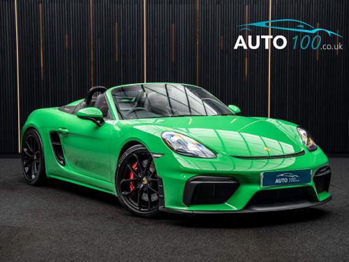 Used 2022 Porsche 718 Spyder 4.0 Spyder PDK Euro 6 (s/s) 2dr Green at Auto100