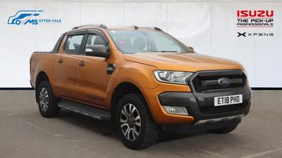 Used 2018 Ford RANGER 3.2 TDCi Wildtrak Pickup Double Cab 4dr Diesel Auto 4WD Euro 5 (200 ps) Orange at Dack Vans