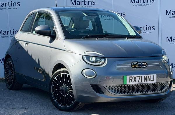 Used 2021 Fiat 500e 42kWh La Prima Auto 3dr Grey at Martins Group