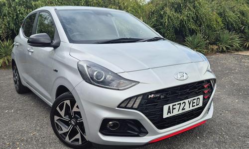 Used 2022 Hyundai i10 1.0 T-GDi N Line Euro 6 (s/s) 5dr Grey at Staceys Motors