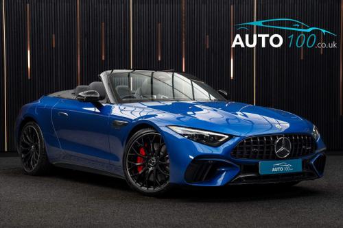 Used 2023 Mercedes-Benz SL Class 4.0 SL55 V8 BiTurbo AMG (Premium Plus) SpdS MCT 4MATIC+ Euro 6 (s/s) 2dr Blue at Auto100