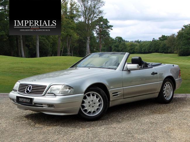 1998 MERCEDES SL 3.2 SL320 2DR DETACHABLE HARD TOP 10,948 EXTERIOR BRILLIANT SILVER INTERIOR BLACK... photo