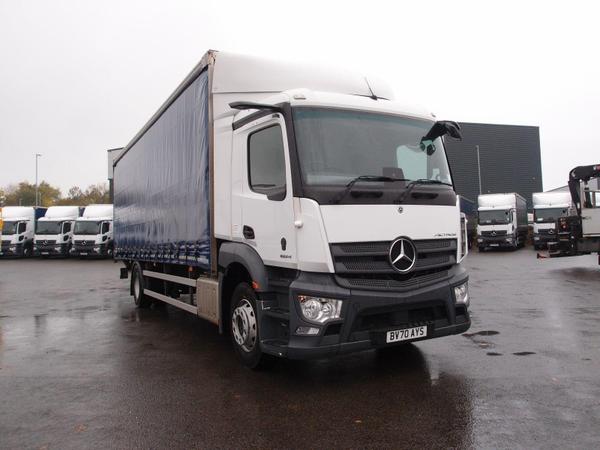 Used 2020 Mercedes-Benz Actros 5 1824L Curtainsider  Tuckaway Tail-lift White at MBNI Truck & Van