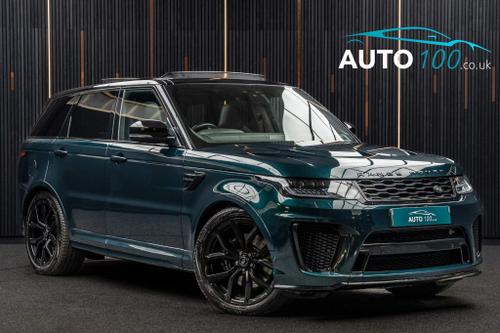 Used 2021 Land Rover Range Rover Sport 5.0 P575 V8 SVR Auto 4WD Euro 6 (s/s) 5dr Green at Auto100