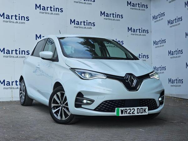 Used 2022 Renault Zoe R135 EV50 52kWh GT Line + Auto 5dr (Rapid Charge) White at Martins Group