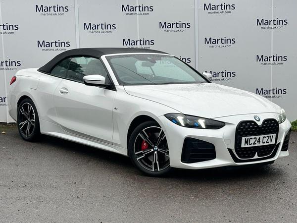 Used 2024 BMW 4 Series 2.0 420i M Sport Auto Euro 6 (s/s) 2dr Mineral White at Martins Group