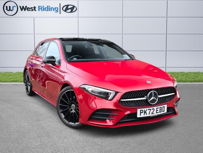 Used 2022 Mercedes-Benz A Class 1.3 A180 AMG Line Night Edition (Premium Plus) 7G-DCT Euro 6 (s/s) 5dr at West Riding