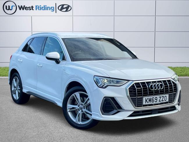 Used 2019 Audi Q3 2.0 TFSI 40 S line S Tronic quattro Euro 6 (s/s) 5dr White at West Riding