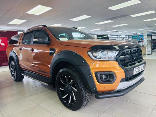 Used 2020 Ford Ranger 3.2 TDCi Wildtrak Auto 4WD Euro 6 (s/s) 4dr Orange at Focus Motor Store