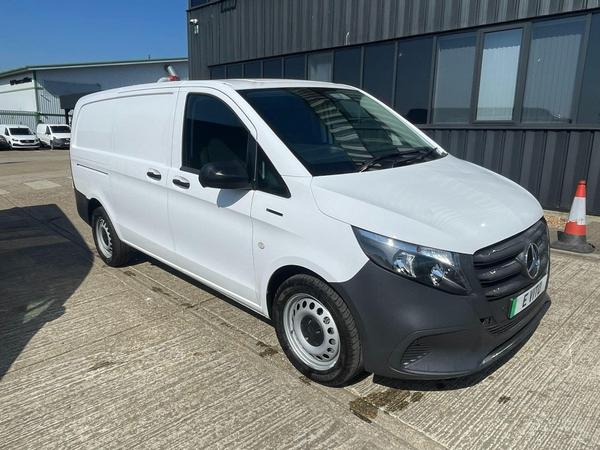 Used ~ Mercedes-Benz eVito 116 e 66kWh PRO Auto FWD L2 6dr (LWB) Arctic White at MBNI Truck & Van