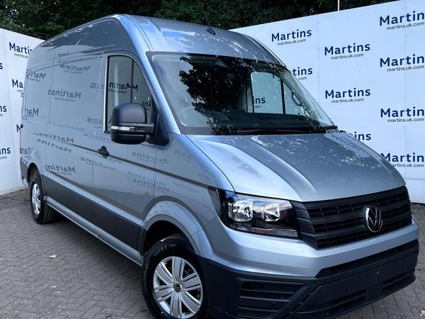 Used ~ Volkswagen Crafter 2.0 TDI CR35 Commerce Plus FWD MWB High Roof Euro 6 (s/s) 5dr Oyster Silver at Martins Group