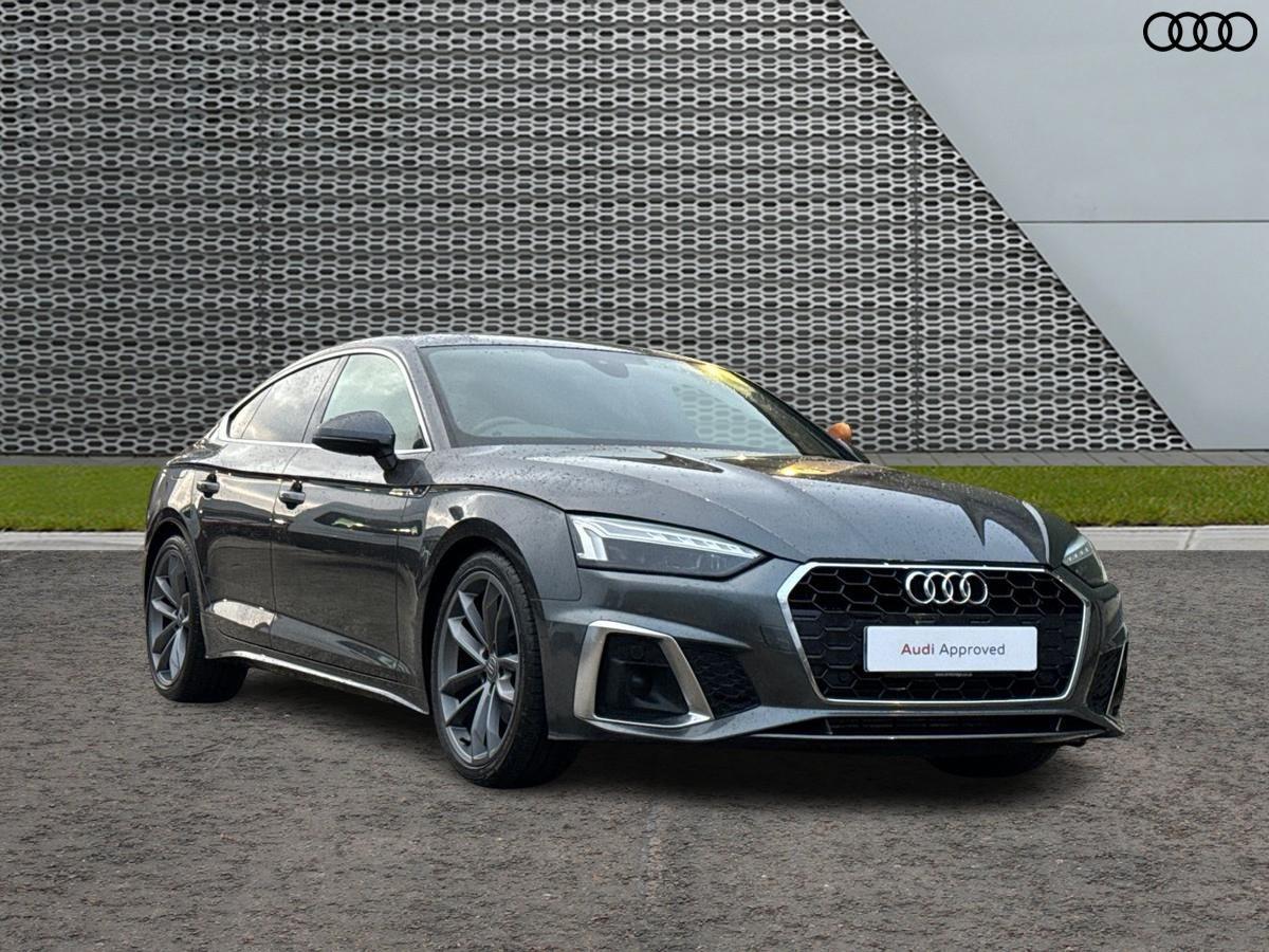 Used 2020 Audi A5 S line 40 TFSI 190 PS S tronic 23 795 37 380 miles Daytona grey pearl effect Caffyns
