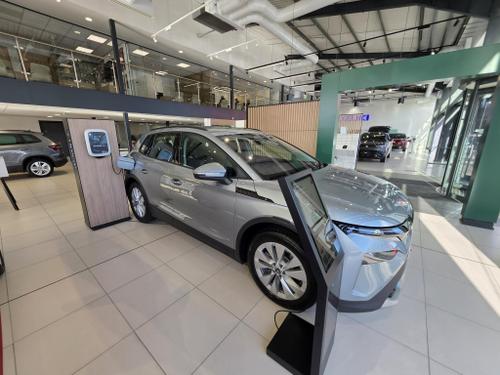 Used ~ Skoda Elroq 63kWh SE L 60 Auto 5dr Smokey Silver Metallic at Richmond Motor Group