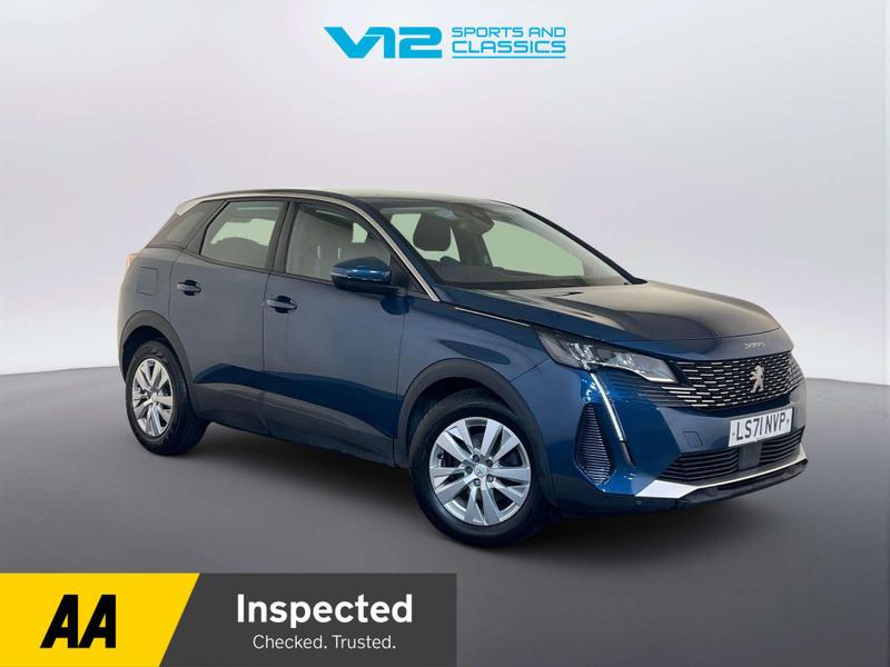 Blue 2021 Peugeot 3008 Estate Front-wheel drive Manual