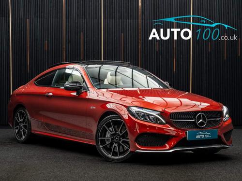 Used 2017 Mercedes-Benz C Class 3.0 C43 V6 AMG (Premium Plus) G-Tronic+ 4MATIC Euro 6 (s/s) 2dr Red at Auto100