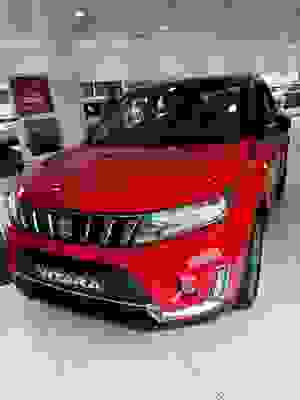 Used ~ Suzuki Vitara 1.0 Boosterjet SZ-T Auto Euro 6 (s/s) 5dr Bright Red with Metallic Cosmic Black Pearl Roof at Startin Group