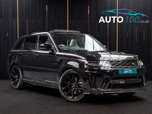 Used 2020 Land Rover Range Rover Sport 5.0 P575 V8 SVR Auto 4WD Euro 6 (s/s) 5dr Black at Auto100