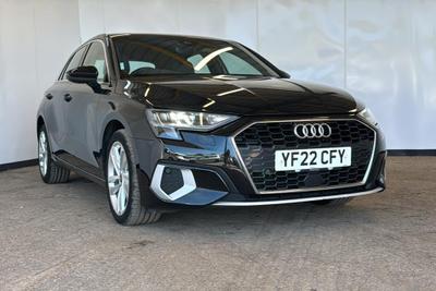 Used 2022 Audi A3 2.0 TDI 30 Sport Sportback 5dr Diesel Manual Euro 6 (s/s) (116 ps) MYTHOS BLACK at Dack Vans