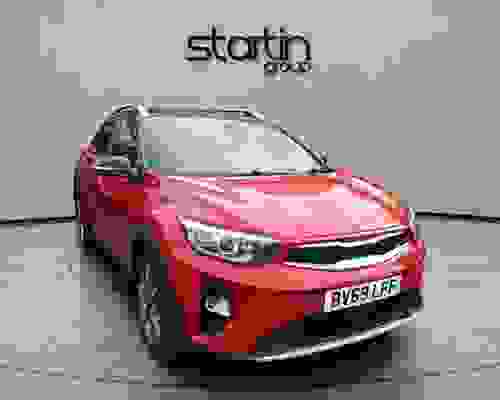 Kia Stonic 1.0 T-GDi 4 Blaze Red with Black Roof at Startin Group