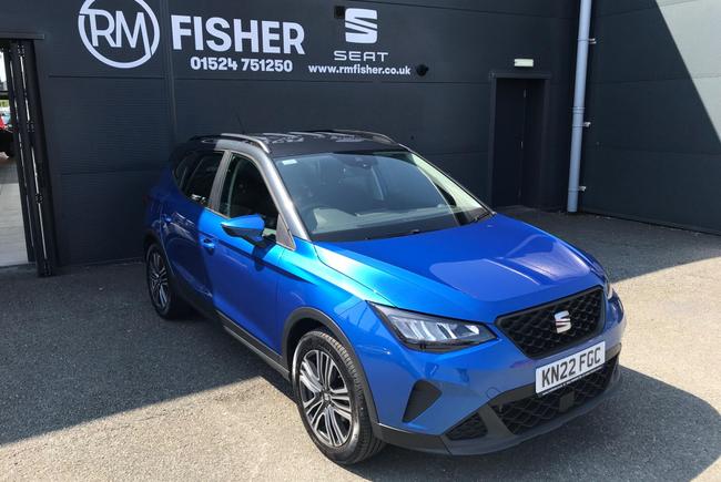 Used 2022 SEAT Arona 1.0 TSI SE Technology DSG Euro 6 (s/s) 5dr Blue at RM Fisher