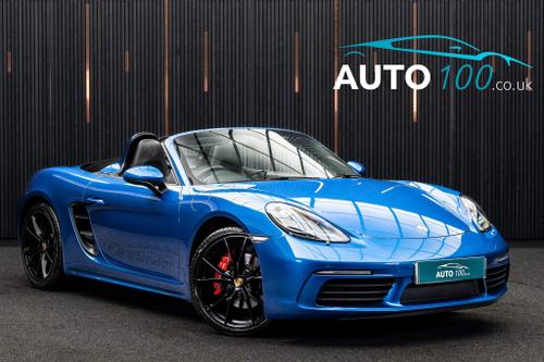 Used 2018 Porsche 718 Boxster 2.5T S PDK Euro 6 (s/s) 2dr Blue at Auto100