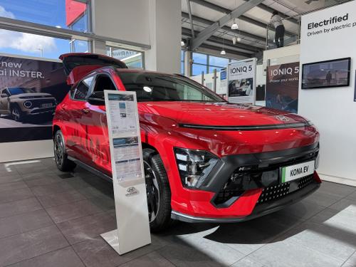 Used 2026 Hyundai KONA 65.4kWh N Line Auto 5dr Engine Red at Richmond Motor Group