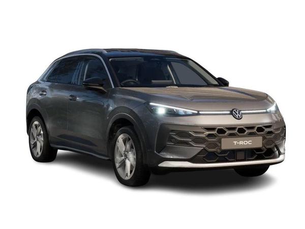 Used ~ Volkswagen T-Roc 1.5 eTSI MHEV Style DSG Euro 6 (s/s) 5dr Wolf Grey with Black Roof at Martins Group