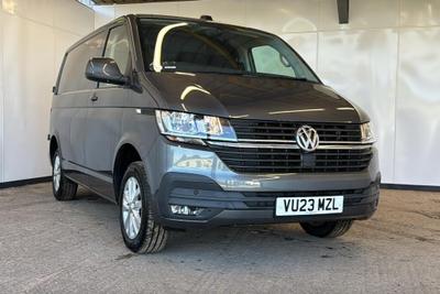 Used 2023 Volkswagen TRANSPORTER 2.0 TDI T28 Highline Panel Van 5dr Diesel Manual FWD SWB Euro 6 (s/s) (110 ps) INDIUM GREY at Dack Vans