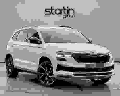 Skoda Karoq SUV 1.5 TSI (150ps) SportLine ACT DSG Moon White at Startin Group