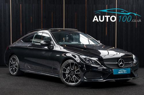 Used 2016 Mercedes-Benz C Class 3.0 C43 V6 AMG (Premium Plus) G-Tronic+ 4MATIC Euro 6 (s/s) 2dr Black at Auto100