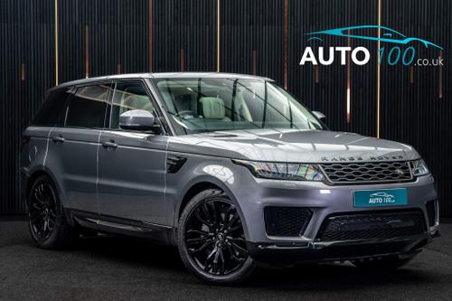 Used 2020 Land Rover Range Rover Sport 3.0 D300 MHEV HSE Silver Auto 4WD Euro 6 (s/s) 5dr Grey at Auto100