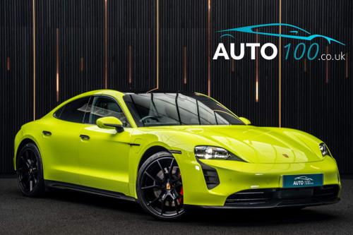 Used 2023 Porsche Taycan Performance Plus 93.4kWh GTS Auto 4WD 4dr (11kW Charger) Green at Auto100