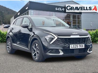 Used 2025 Kia SPORTAGE 1.6 T-GDi MHEV 3 SUV 5dr Petrol Hybrid DCT Euro 6 (s/s) (157 bhp) Black at Gravells