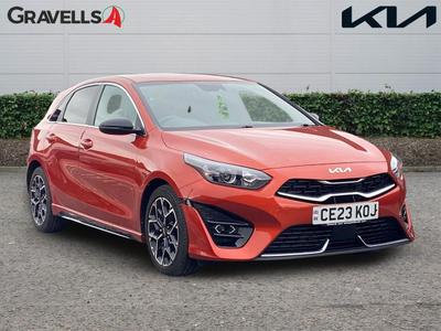 Used 2023 Kia CEED 1.5 T-GDi GT-Line Hatchback 5dr Petrol Manual Euro 6 (s/s) (158 bhp) orange at Gravells