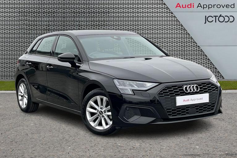 Used 2022 AUDI A3 1.0 TFSI 30 Technik Sportback 5dr Petrol Manual Euro 6 (s/s) (110 ps) Black at JCT600