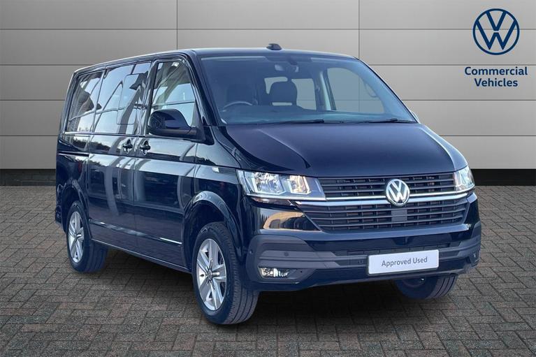 Used 2023 VOLKSWAGEN Transporter T32 Highline SWB 150 PS 2.0 TDI 6sp Manual Kombi Van Deep Black Pearl at JCT600