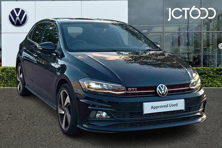 Used 2021 VOLKSWAGEN Polo 2.0 TSI GTI+ Hatchback 5dr Petrol DSG Euro 6 (s/s) (207 ps) Deep Black Pearl at JCT600