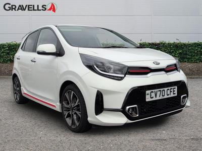 Used 2021 Kia PICANTO 1.0 DPi GT-Line Hatchback 5dr Petrol Manual Euro 6 (s/s) (66 bhp) clear white at Gravells